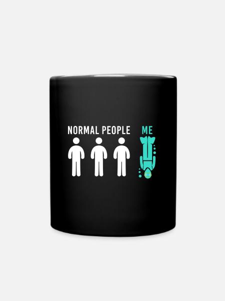 Cadeau de plongée Diver Dire drôle Scuba - Mug uni - noir