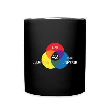 Physics Answer 42 - Full Colour Mug - black - Front