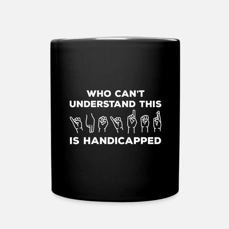 les malentendants - Mug uni - noir