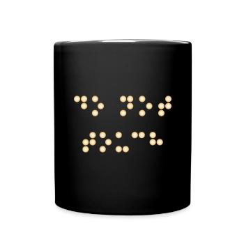 braille - Full Colour Mug - black - Front