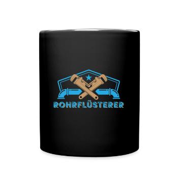 Klempner Rohr Flüsterer Handwerker Spengler - Tasse einfarbig - Schwarz - Vorne