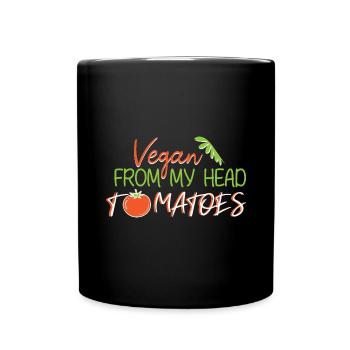 Vegan Vegan Meat Renonce au régime végétalien - Mug uni - noir - Devant