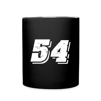 Symbole numérique 54 - Mug uni - noir - Devant