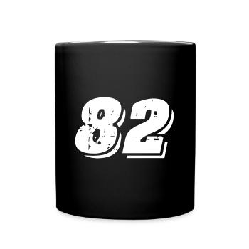Symbole numérique 82 - Mug uni - noir - Devant