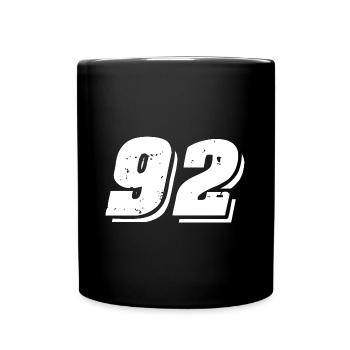 92 number symbol - Full Colour Mug - black - Front