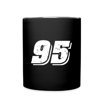 95 number symbol - Full Colour Mug - black - Front