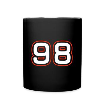 98 number symbol - Full Colour Mug - black - Front