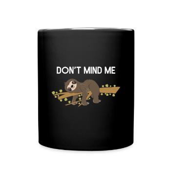 Sloth Lazy Cute Sloth Gift - Full Colour Mug - black - Front