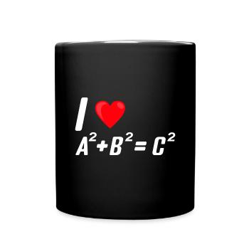 Math gift nerd teacher math teacher math - Full Colour Mug - black - Front