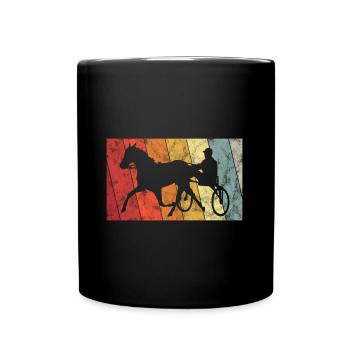 Chevaux de trot Trabrennsport Courses de chevaux - Mug uni - noir - Devant