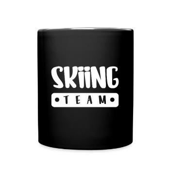Équipe de ski - Mug uni - noir - Devant