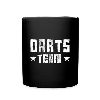 Darts Team - Tasse einfarbig - Schwarz - Vorne