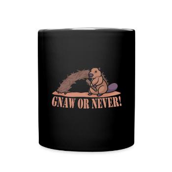 Beaver Nutria - Full Colour Mug - black - Front