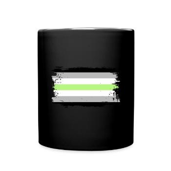 Agender Pride Flag - Full Colour Mug - black - Front