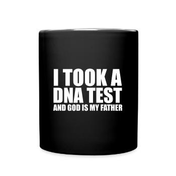 God Christ Christian Saying - Full Colour Mug - black - Front