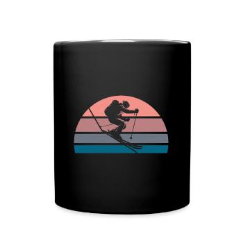 Ski de randonnée alpin - Mug uni - noir - Devant