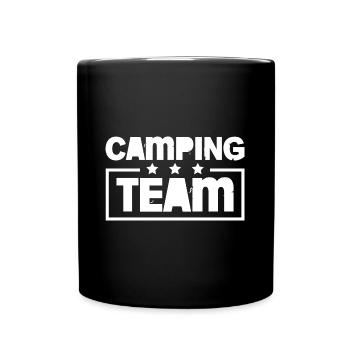 Camping Team Bunt - Full Colour Mug - black - Front