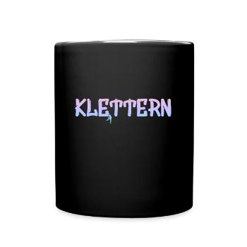 Klettern - Tasse einfarbig - Schwarz - Vorne