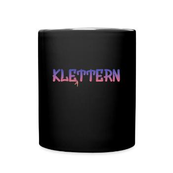 Kletterer Boulderer klettern bouldern Geschenk - Tasse einfarbig - Schwarz - Vorne