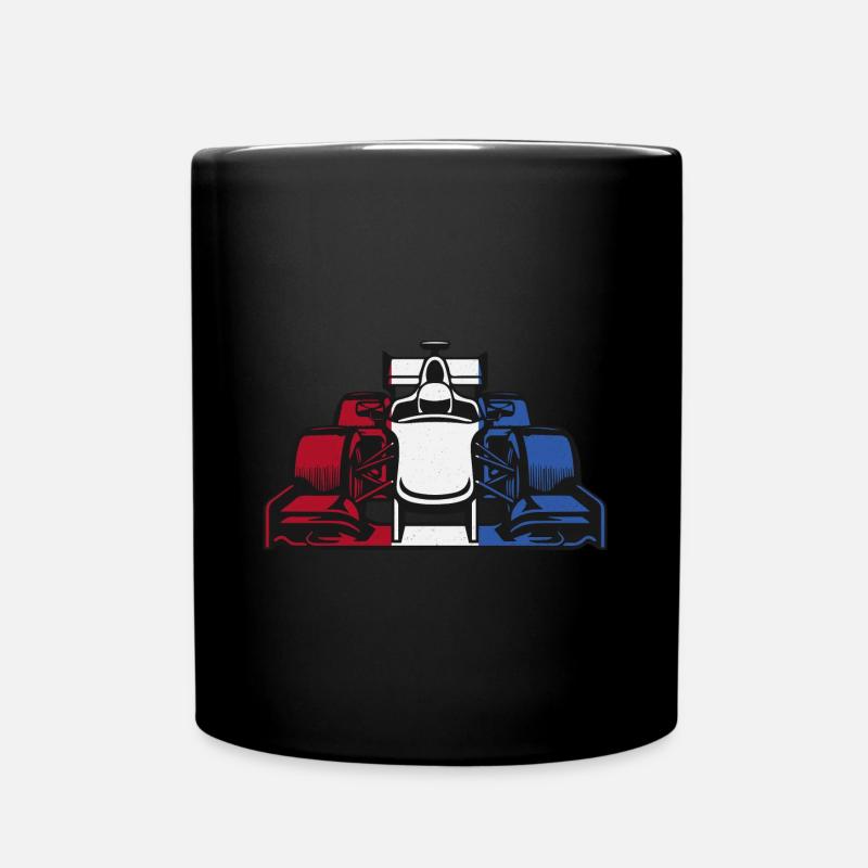 Retro racing car flying dutchman netherlands - Full Colour Mug - black