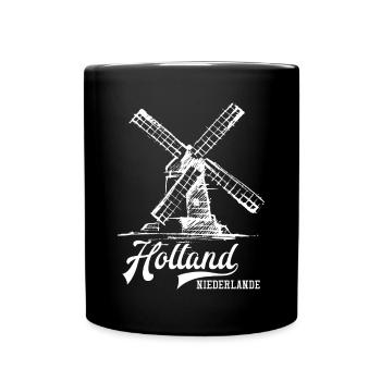 Holland - Tasse einfarbig - Schwarz - Vorne