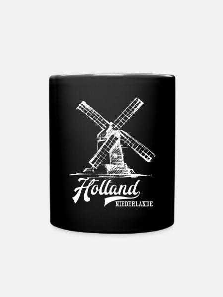 Holland - Tasse einfarbig - Schwarz