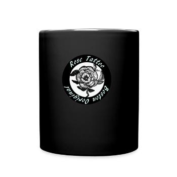 Rose Tattos drawing illustartion nice and cool - Full Colour Mug - black - Front