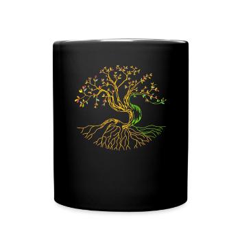 Arbre de vie Arbre de vie - Mug uni - noir - Devant