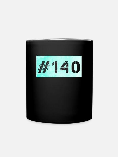 Spielo 140 Casino Glücksspiel Zocken - Tasse einfarbig - Schwarz