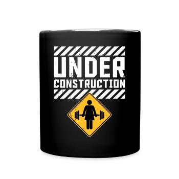 Msr. UNDER CONSTRUCTION - Full Colour Mug - black - Front