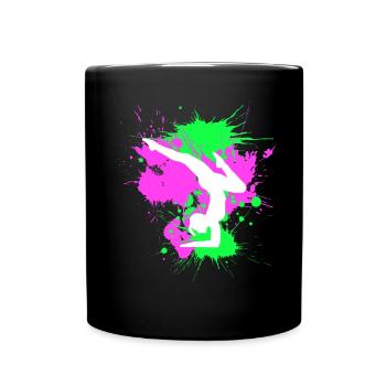 Kunstturnen Bodenturnen Fitness Sport Gymnastic - Tasse einfarbig - Schwarz - Vorne