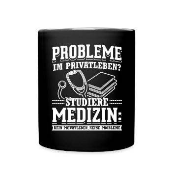 Privacy Study medicine - Full Colour Mug - black - Front