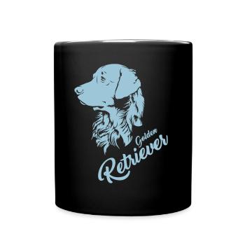 Golden Retriever - Négatif - Mug uni - noir - Devant