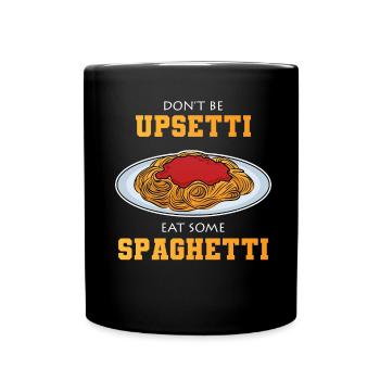 Spaghetti Funny - Full Colour Mug - black - Front
