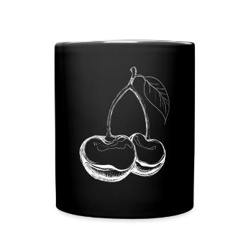 Cherries - Full Colour Mug - black - Front