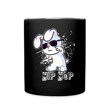 Hip Hop Lapin - Mug uni - noir - Devant