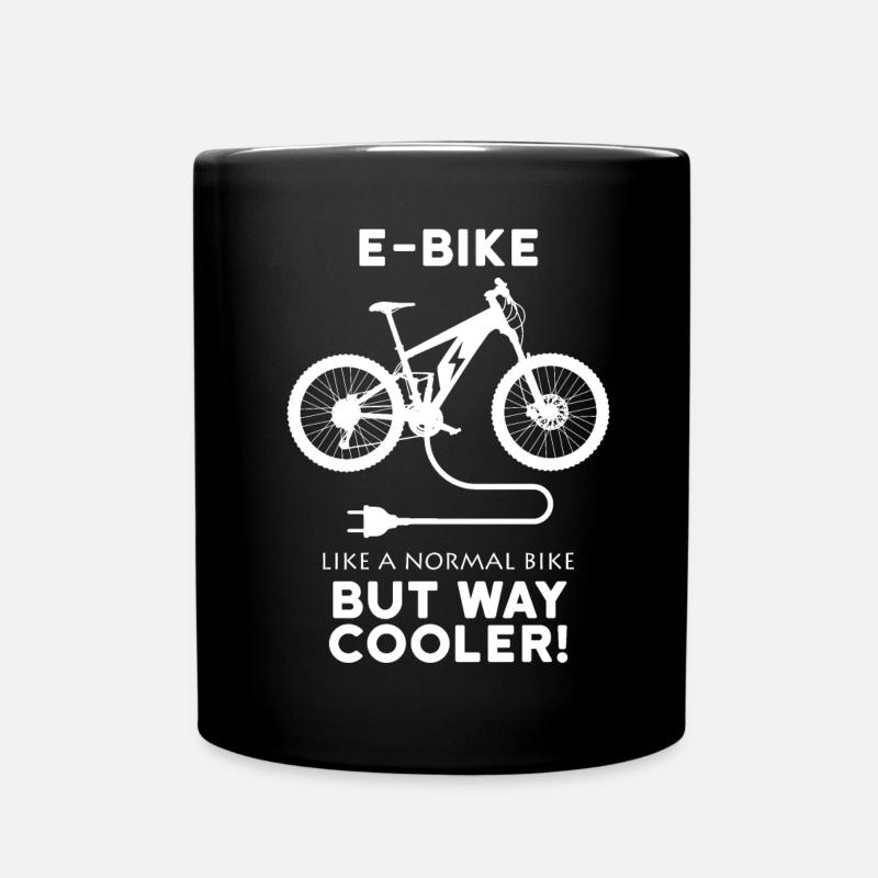 E-Bike - Tasse einfarbig - Schwarz