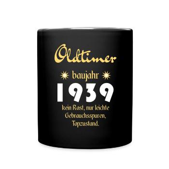 Voitures anciennes année de construction 1939 - Mug uni - noir - Devant