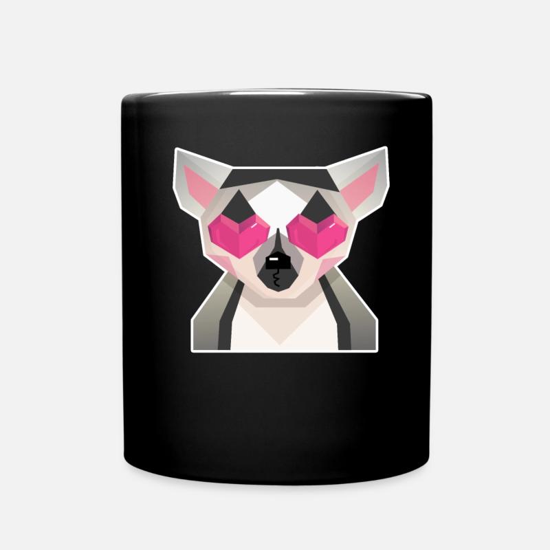 Lémur Madagascar Amour - Mug uni - noir