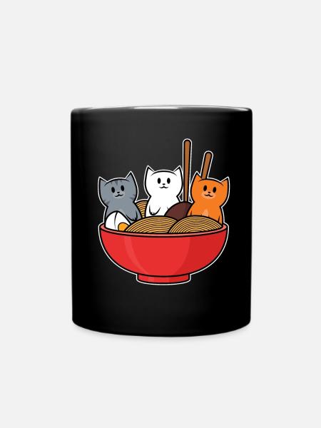 Ramen Chats Japon - Mug uni - noir