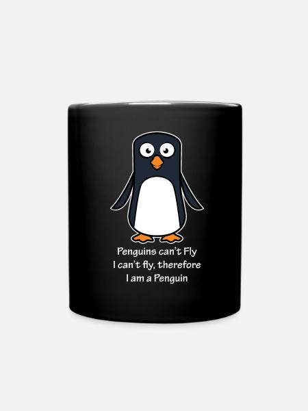 Je suis un pingouin - Mug uni - noir