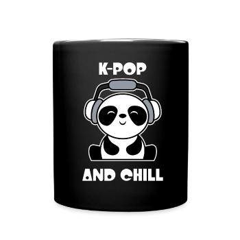 K-Pop - Tasse einfarbig - Schwarz - Vorne
