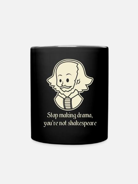 Shakespeare Drama - Full Colour Mug - black