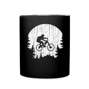 Mountain biking - Full Colour Mug - black - Front