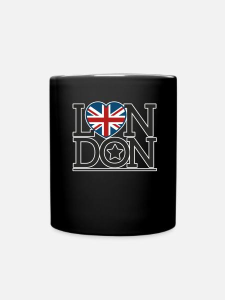 Eine Stadt London - Tasse einfarbig - Schwarz