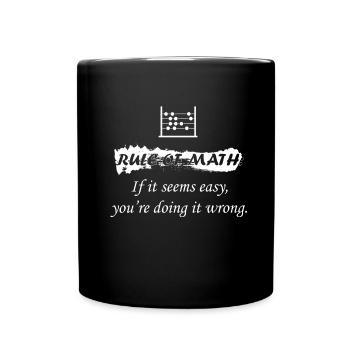 Math Rules - Full Colour Mug - black - Front