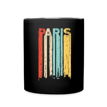Paris - Tasse einfarbig - Schwarz - Vorne