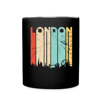London - Tasse einfarbig - Schwarz - Vorne