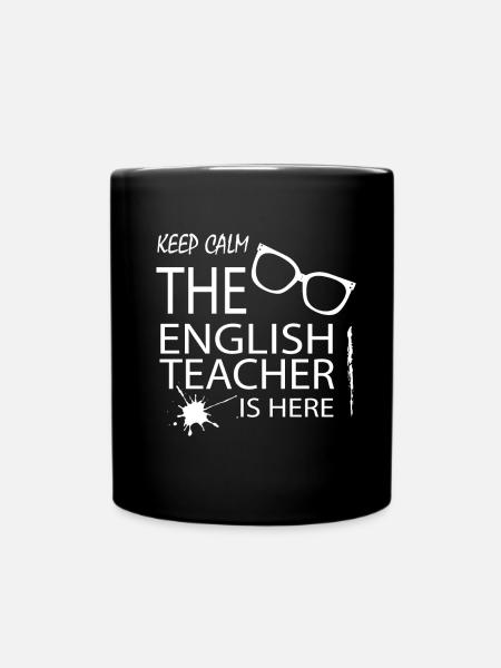 Englisch Lehrer - Tasse einfarbig - Schwarz