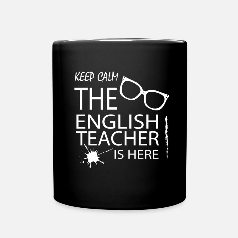 Englisch Lehrer - Tasse einfarbig - Schwarz